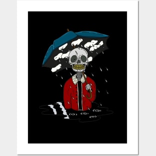 Skull Acid Rain Posters and Art